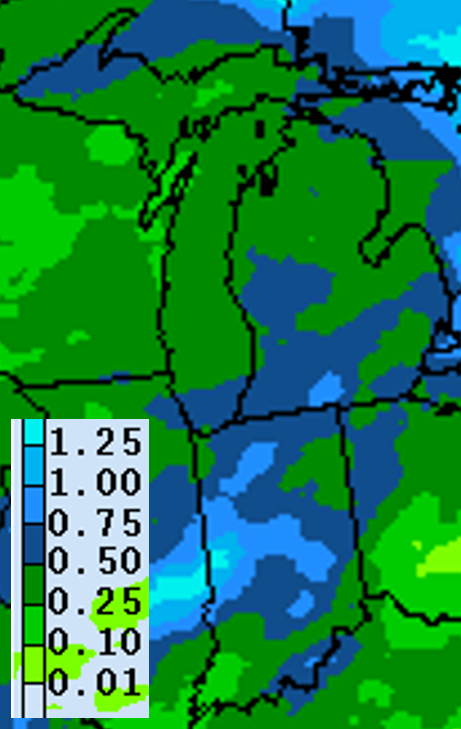 Precipitation forecast for Sept. 9-16.